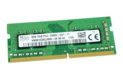 Book Cover Hynix 8GB PC4-21300 DDR4-2666MHz 260-Pin SODIMM 1.2V Single Rank Memory Module HMA81GS6CJR8N-VK