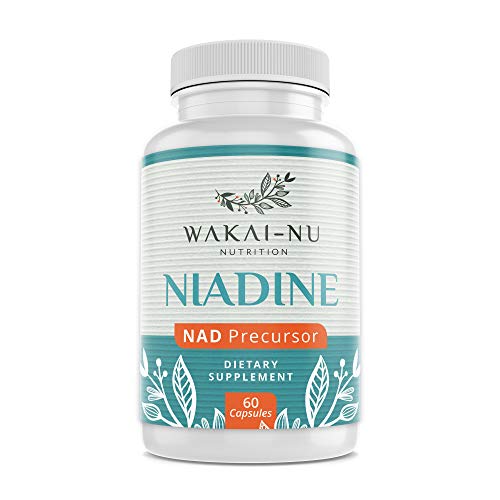 Book Cover Wakai-Nu Niadine - Advanced NAD+ Production Booster - 350 mg, 60 Capsules - Nicotinamide Adenine Dinucleotide Precursor â€“ N. Riboside Alternative - Naturally Promotes Healthy Aging & Cellular Repair