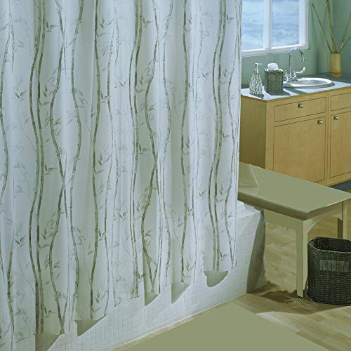 Book Cover Ex-Cell Bamboo Shower Curtain, Green