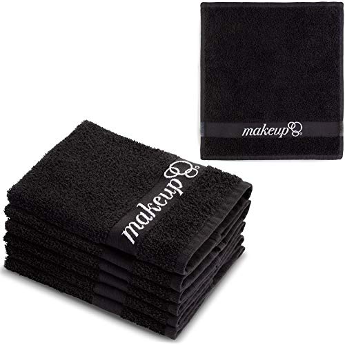 Book Cover FABBPRO Black Makeup Remover Cloth Towels â€“ Set of 6 Facial Makeup Eraser Towels 13