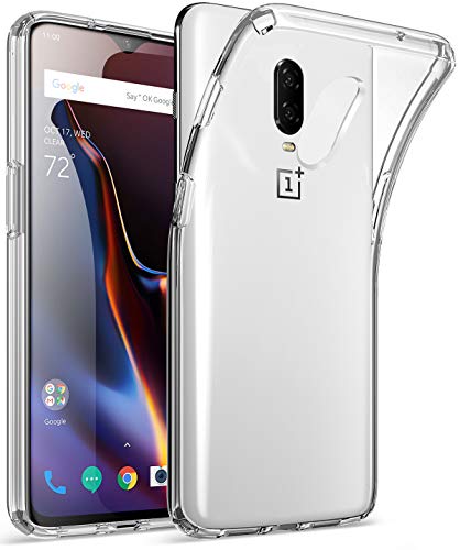 Book Cover POETIC OnePlus 6T Clear Case, Lumos Flexible Soft Transparent Ultra-Thin Impact Resistant TPU Case for OnePlus 6T - Crystal Clear