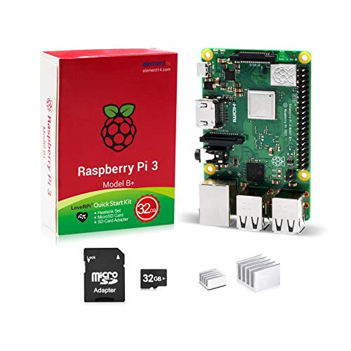 LoveRPi Raspberry Pi 3 B+ 32GB Raspbian Quick Start Kit