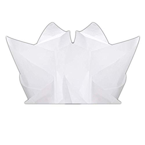 White Tissue Paper 15 x 20 100 Sheets A1 Bakery Supplies Premium Made in USA