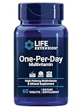 Life Extension One-Per-Day Multivitamin – Packed with Over 25 Vitamins, Minerals & Plant Extracts, Quercetin, 5-MTHF Folate & More – 1-Daily, Non-GMO, Gluten-Free – 60 Tablets