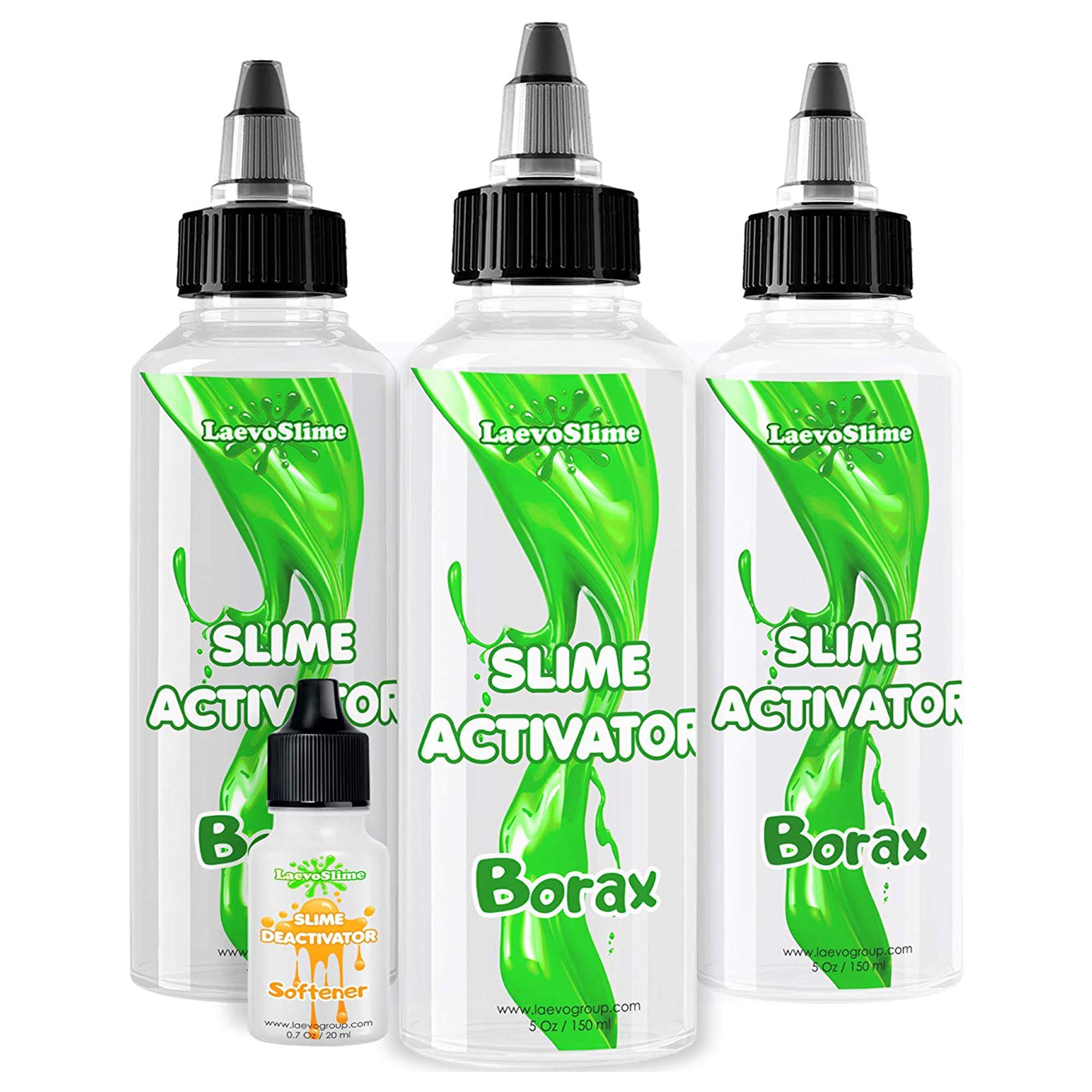 Book Cover Slime Activator Borax Solution BEST VALUE KIT [15.2 oz] + BONUS Deactivator to Save Your Slime - Add to Slime Glue or Elmers Glue - Replaces Contact Solution, Liquid Starch, Saline Solution [450ml]
