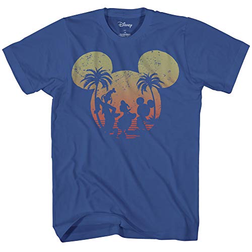 Disney Mickey Mouse Donald Duck Goofy Sunset Disneyland World Funny Graphic Youth Kids Boys Tee T-Shirt