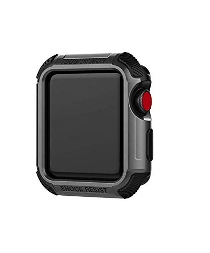 Sport for Apple Watch Case TPU+PC Protector All-Around Protective Case Ultra-Thin Cover for Apple Watch Series 1, Series 2, Series 3, Sport, Edition :vl (1 :vl Black, 42mm)