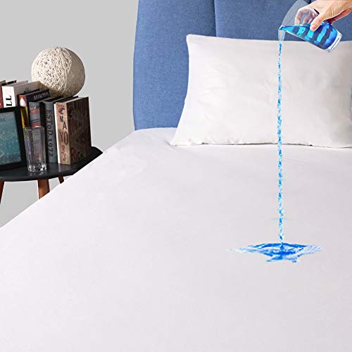 Book Cover King Size Waterproof Mattress Protector, Premium Breathable Mattress Cover, Safe Fitted Bed Cover