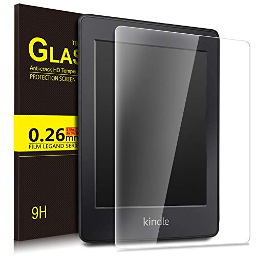 Book Cover IVSO Screen Protector for All-New Kindle Paperwhite 10th Generation,9H Hardness HD Clear Tempered Glass Screen Protector for All-New Kindle Paperwhite 10th Generation - 2018 Release (1 Pack)