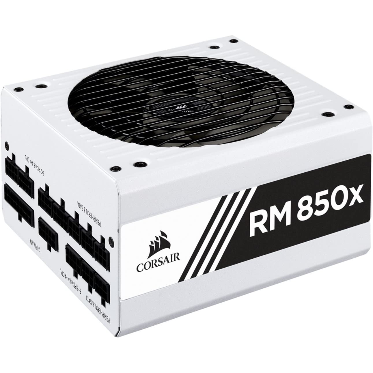 Corsair RMX White Series (2018), RM850x, 850 Watt, 80+ Gold Certified, Fully Modular Power Supply - White, 80 PLUS Gold (CP-9020188-NA) 80 PLUS Gold 850 Watts RMx (White) Power Supply