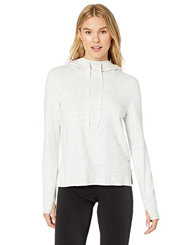 Amazon Essentials Women's Studio Terry Long-Sleeve Convertible Hood Shirt