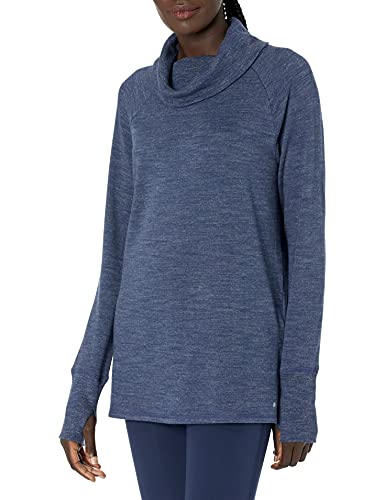 Amazon Essentials Women's Studio Terry Long-Sleeve Funnel Neck Tunic