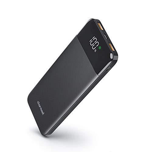 10400mAh USB C Power Bank, Slim Thin 10000 Phone Portable Charger Fast Charge 5V 3A, 2 Input 3 Outputs External Battery Pack Power Backup Compatible with iPhone, Samsung, Cell Phone