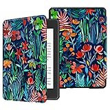 Fintie Slimshell Case for 6" Kindle Paperwhite (10th Generation, 2018 Release) - Premium Lightweight PU Leather Cover with Auto Sleep/Wake for Amazon Kindle Paperwhite E-Reader, Jungle Night