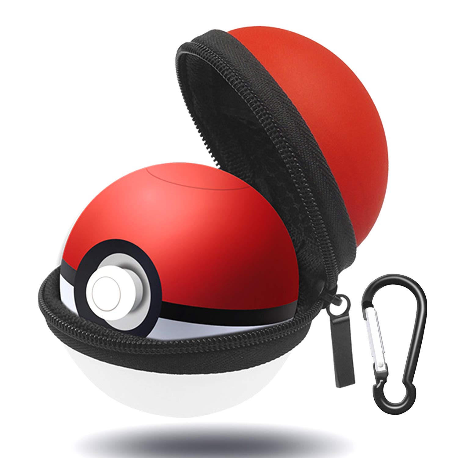 Book Cover Carrying Case Compatible with New 2018 Pokemon Poke Ball Puls Controller, Protective Hard Portable Travel Pokeball Case Bag for Nitendo Switch Accessories Pokeball(Red)