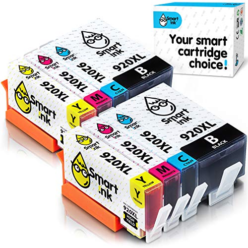 Book Cover Smart Ink Compatible Ink Cartridge Replacement for HP 920 XL 920XL (2BK & 2C/M/Y 8 Pack Combo) to use with HP Officejet 6000 6500 6500A 7000 7500A 7500