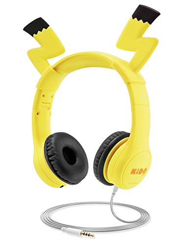 Book Cover Kids Headphones with VoliBolt Ears, Mumba Wired Over-Ear Headphones with Music Sharing Function, 85dB Volume Limited Hearing Protection,Safe Food Grade Material, 3.5mm Jack (HS01) Headset for Children