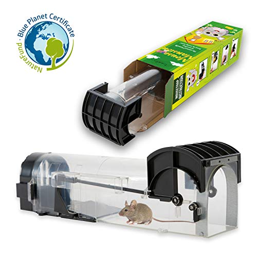 Book Cover Avantina Mouse Mansion Humane Mouse Trap - Live Catch and Release - Animal Friendly Mouse Trap with Big Cage for Small and Big Mice - Child&Pet Safe