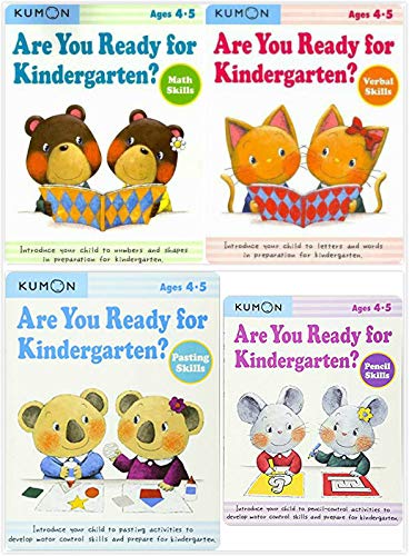 Kumon Workbooks - Are You Ready for Kindergarten? SET (4 Books)