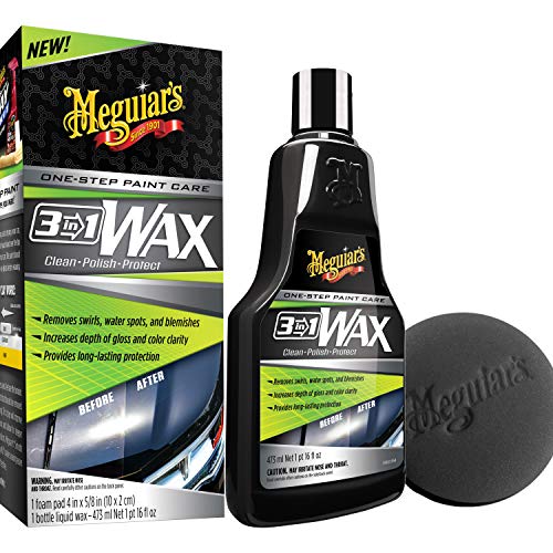 Meguiar's G191016 3-in-1 Wax, 16 oz