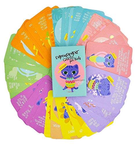 Book Cover Empowerment Cards for Kids - 44 Action Packed and Fun Exercises - Self Esteem, Self-Compassion, Relaxation, Body Awareness, Feelings, Fun, Dreams