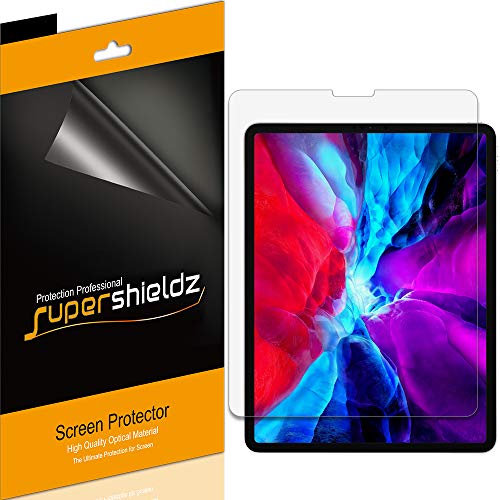 Book Cover (3 Pack) Supershieldz Designed for Apple iPad Pro 12.9 inch (2021 2020 2018 Model, 5th/4th/3rd Generation) Screen Protector, Anti Glare and Anti Fingerprint (Matte) Shield