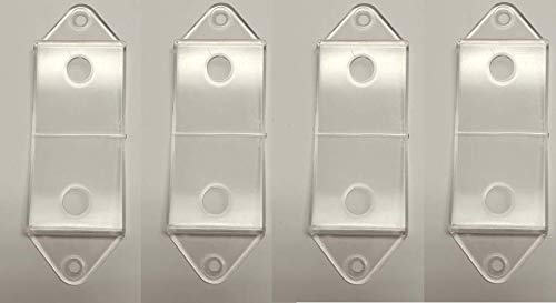 Book Cover Clear Rocker Switch Plate Cover Guard 4 Pack - Keeps Light Switch ON or Off Protects Your Lights or Circuits from Accidentally Being Turned on or Off.