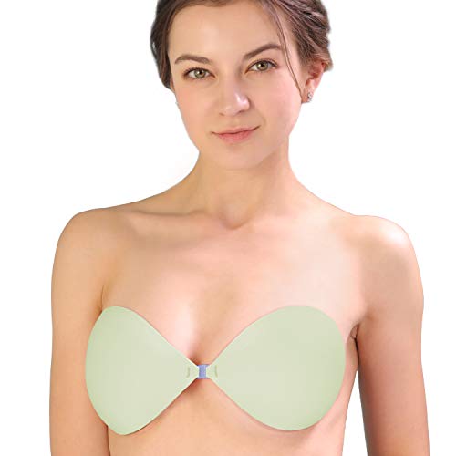 KISSBOBO Adhesive Bra Distinctive 'Eco-Chic' Backless Strapless Bra Sticky Invisible Bra
