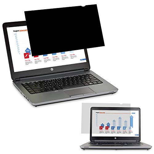 Magicmoon 14" Privacy Filter Screen Protector, Anti-Spy/Glare Film for 14 inch Widescreen Notebook Laptop with 16:9 Aspect Ratio (Width x Height:310mmx174mm)
