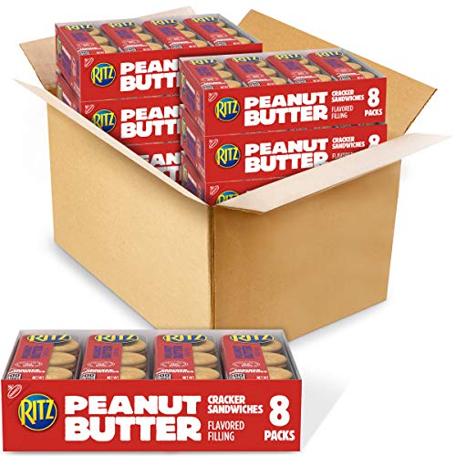 Book Cover RITZ Peanut Butter Sandwich Crackers, 48 Snack Packs (6 Boxes)