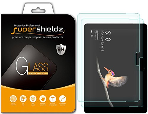 Supershieldz (2 Pack) Designed for Microsoft Surface Go 4 / Surface Go 3 / Surface Go 2 / Surface Go Screen Protector, (Tempered Glass) 0.33mm, Anti Scratch, Bubble Free