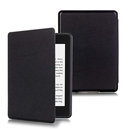 Book Cover Sevrok Case for Klndle Paperwhlte (10th Generation - 2018 Released) - Thinnest Slimshell Smart with Auto Wake/Sleep Features, Black