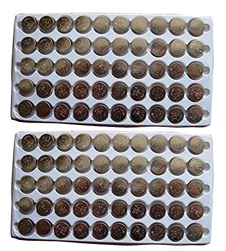 TIANQIU New 100PCS AG10 LR1130 389 LR54 Button Cell Batteries Tray