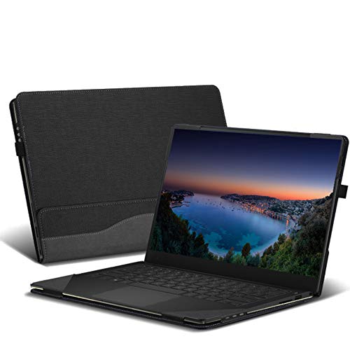 Hp Spectre X360 15.6 Inch Case Cover,PU Leather Folio Stand Hard Shell Case For Hp Spectre x360 15t Touch/15-CH011NR/CH012NR/BL000 Series 15" Cover (HP spectre x360-15", black)