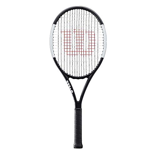 WILSON Pro Staff Team Tennis Racket, 4 3/8", Black/White