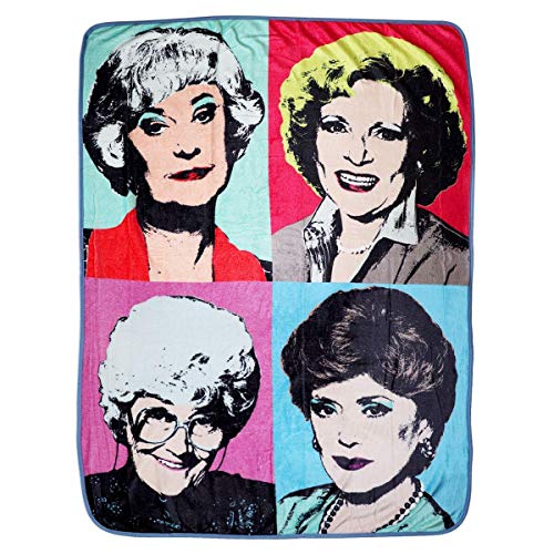 Golden Girls Themed Warhol Fleece Blanket Comforter | 45"x60" Stadium Blanket