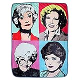 Golden Girls Themed Warhol Fleece Blanket Comforter | 45"x60" Stadium Blanket