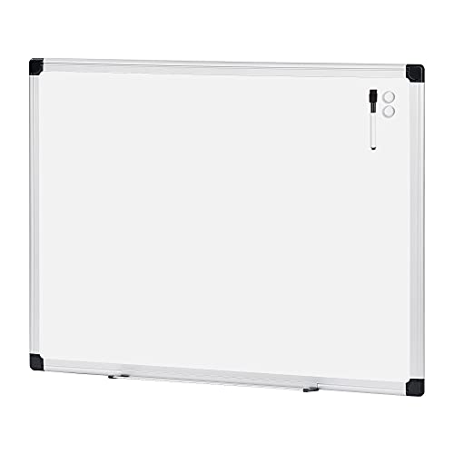 Amazon Basics Magnetic Dry Erase White Board, 35 x 47-Inch Whiteboard - Silver Aluminum Frame