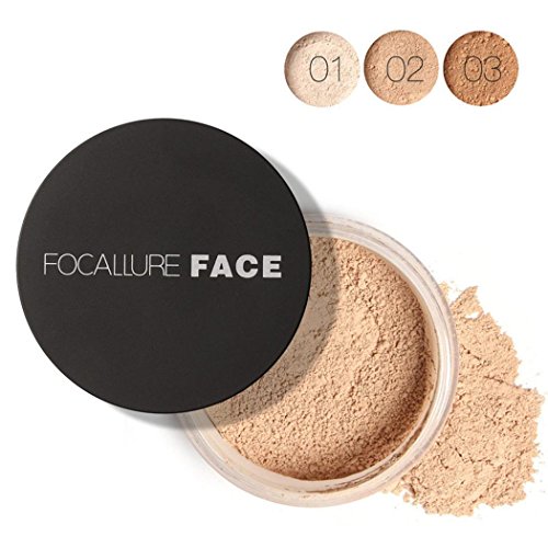 KOKOBUY Women Face Cosmetic Beauty Powder Loose Powder Waterproof Skin Finish Powder Oil-absorbing Powder