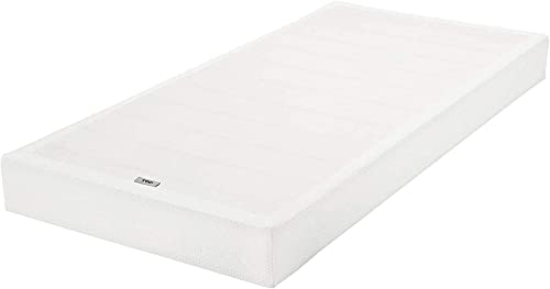 Book Cover Amazon Basics Smart Box Spring Bed Base, 9-Inch Mattress Foundation - Twin XL, Tool-Free Easy Assembly