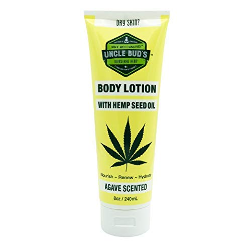 Book Cover Uncle Bud's Hemp Body Lotion Moisturizer & Nourish Skin Made from Pure Hemp Seed Oil