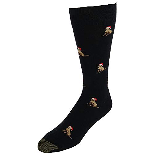 Gold Toe Men's Printed Novelty Graphic Fashion Dress Crew Socks, 1 Pair