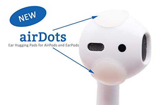 Book Cover AirDots 2.0 AirPods Ear Hook Accessory Compatible Apple AirPods EarPods Earphones Earbuds Hearing Aids 24 Pack. Easy Charging, Better Sound and Comfy for Workouts, audiobooks. Patent Pending