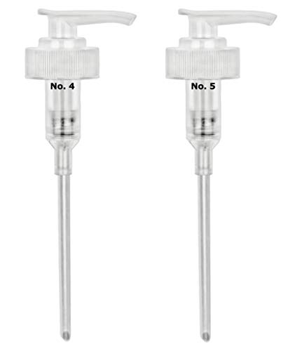 Dispenser Pumps Compatible with No. 4 Shampoo and No. 5 Conditioner 8.5oz, 250ml Size Bottles, Two Pumps Only by Ultra Beauty Essentials (No. 4 & No. 5)