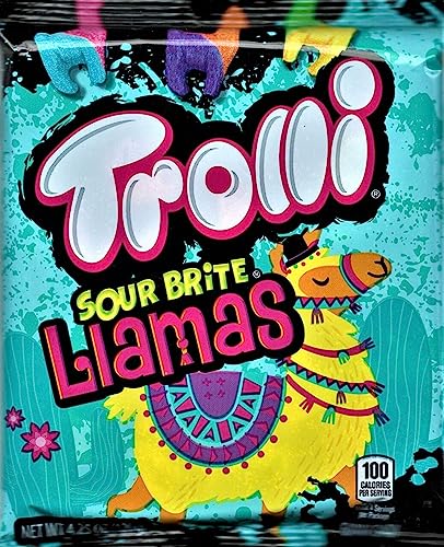 Trolli Sour Brite Llamas Gummi Candy, 4.25 Ounce ( 1 Bag )