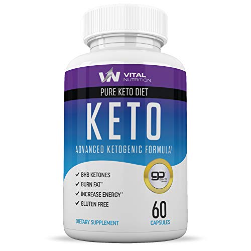 Book Cover Pure Keto Diet Pills - Ketosis Supplement & Ketogenic Carb Blocker - Best Keto Diet Pills for Women and Men - Helps Boost Energy & Metabolism - 60 Capsules