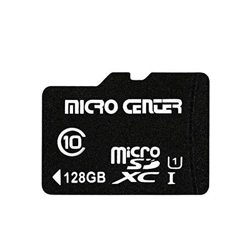 INLAND Micro Center 128GB Class 10 MicroSDXC Flash Memory Card with Adapter for Mobile Device Storage Phone, Tablet, Drone & Full HD Video Recording - 80MB/s UHS-I, C10, U1 (1 Pack)