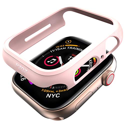 pzoz Compatible Apple Watch Series 4 Case 40mm Accessories Slim Guard Edge Protector Bumper Thin Full Coverage Matte Hard Cover for Women Men Compatible Apple iWatch 2018 4th Gen - Pink