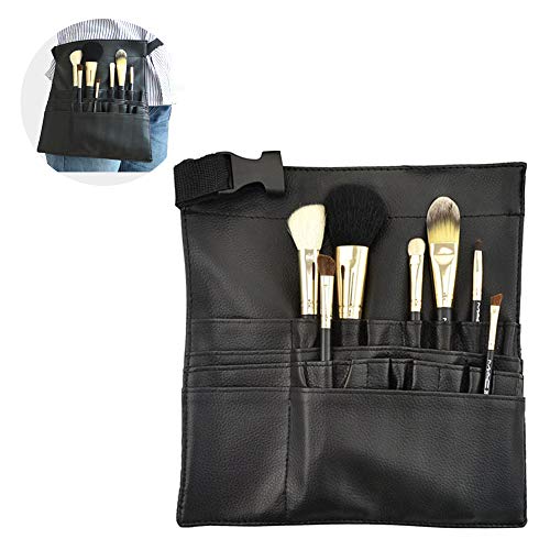 SteelFever 22 Pockets Professional Cosmetic Makeup Brush Bag with Adjustable Belt Strap for Artist
