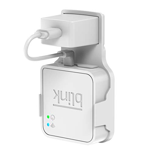 64GB USB Flash Drive and Wall Mount Hunger for Blink Sync Module 2, Outlet Bracket Holder for All-New Blink Outdoor Blink Indoor Home Security Camera System with Short Cable (Off-White)